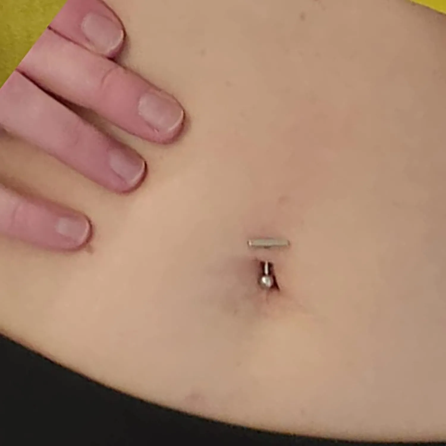 QWALIT Belly Button Rings 14G Surgical Steel Belly Rings CZ Opal Navel Piercing Jewelry for Women Girls 3/8" 10mm Silver Rose Gold