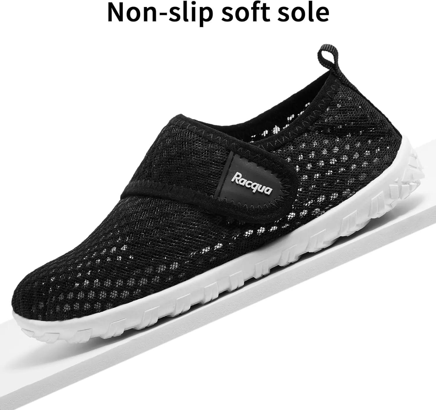 Racqua Boy's Girl's Kids Water Shoes Barefoot Swim Quick Dry Lightweight Sport Aqua Shoes(Little Kid/Big Kid)