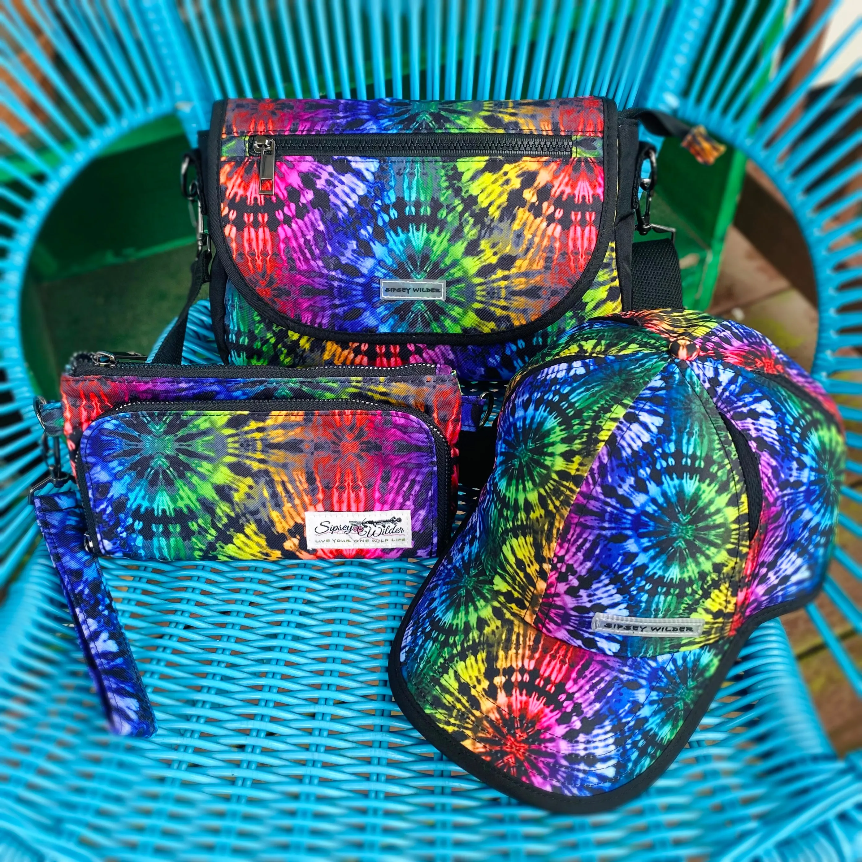 Rainbow Tie-Dye Stride Crossbody