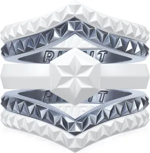 Rinfit Silicone Rings for Women - Rubber Wedding Bands Womens - Stackable Silicone Rings Couture - Patented Design