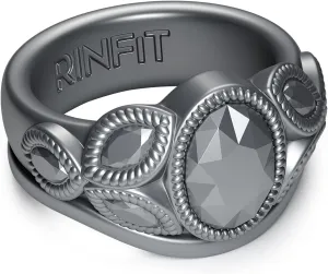 Rinfit Silicone Rings for Women - Womens Wedding Rings - Silicone Wedding Bands - Oval & Pear Rubber Ring - Patented Design
