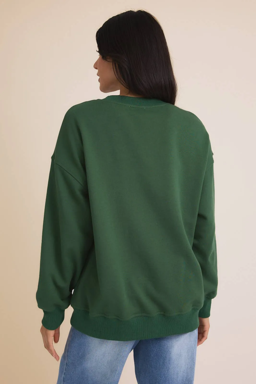 ROUND NECK LONG SLEEVE "COSTA D' AMALFI" SWEATSHIRT