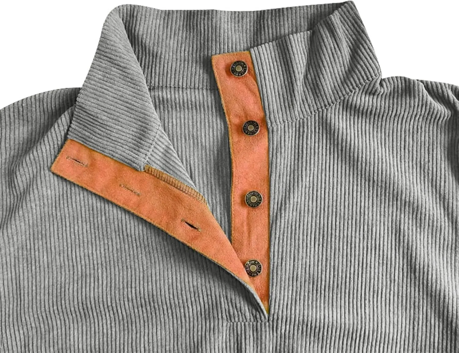 RTRDE Men's Henley Pullover Sweatshirts Long Sleeve Shirts Casual Thermal Loose Fit Button Up Pullovers, S-3XL