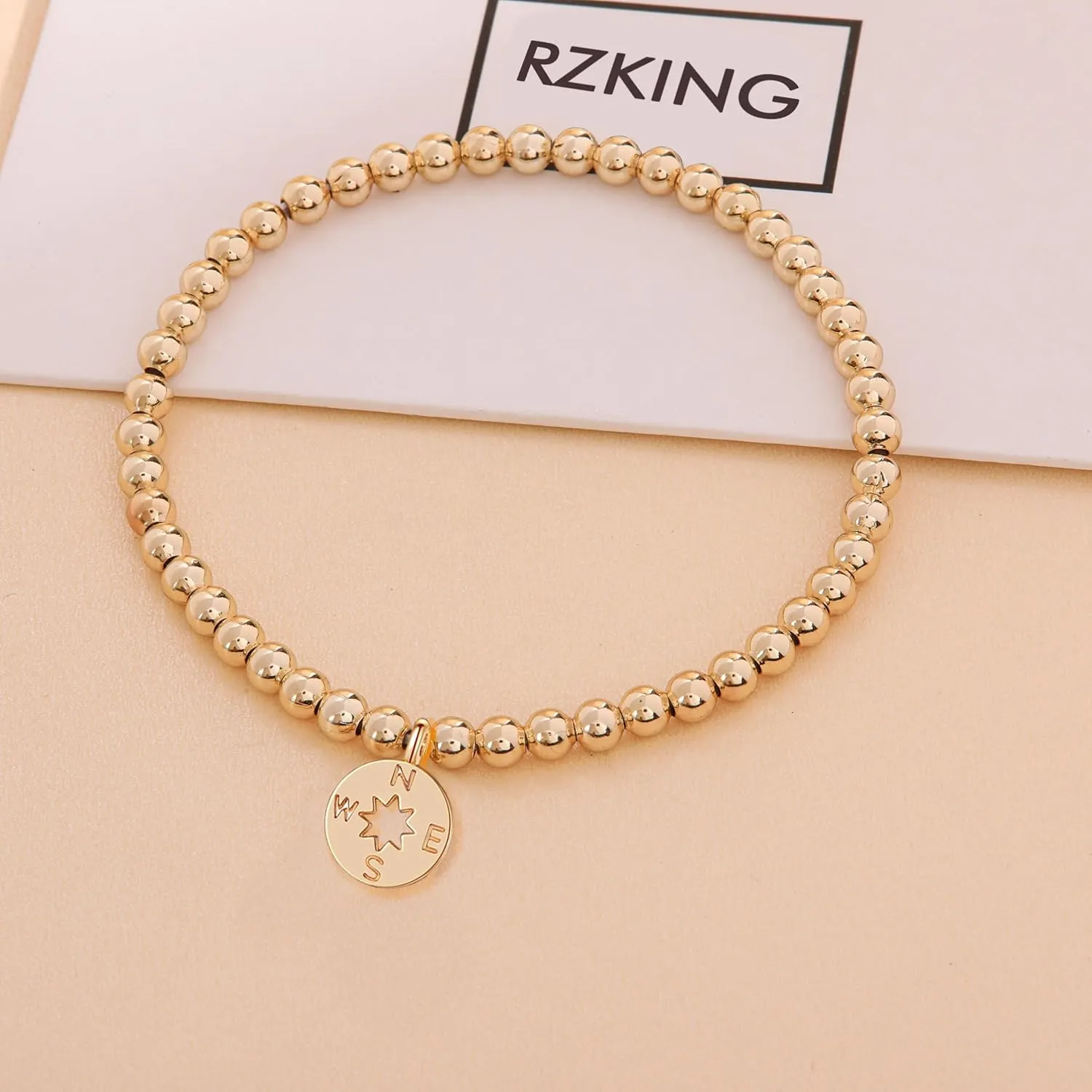 RZKING Gold Bracelets for Women, Evil Eye Butterfly Dragonfly Elephant Charm Bracelets for Women, Friendship Bracelets, Birthday, Retirement, Inspirational Gifts for Women