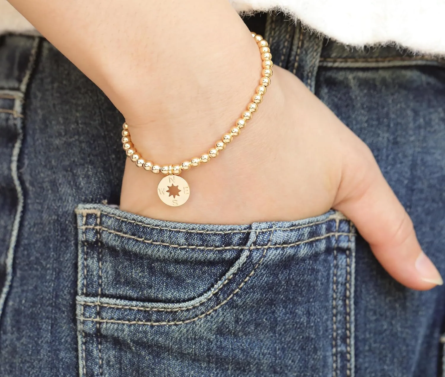 RZKING Gold Bracelets for Women, Evil Eye Butterfly Dragonfly Elephant Charm Bracelets for Women, Friendship Bracelets, Birthday, Retirement, Inspirational Gifts for Women