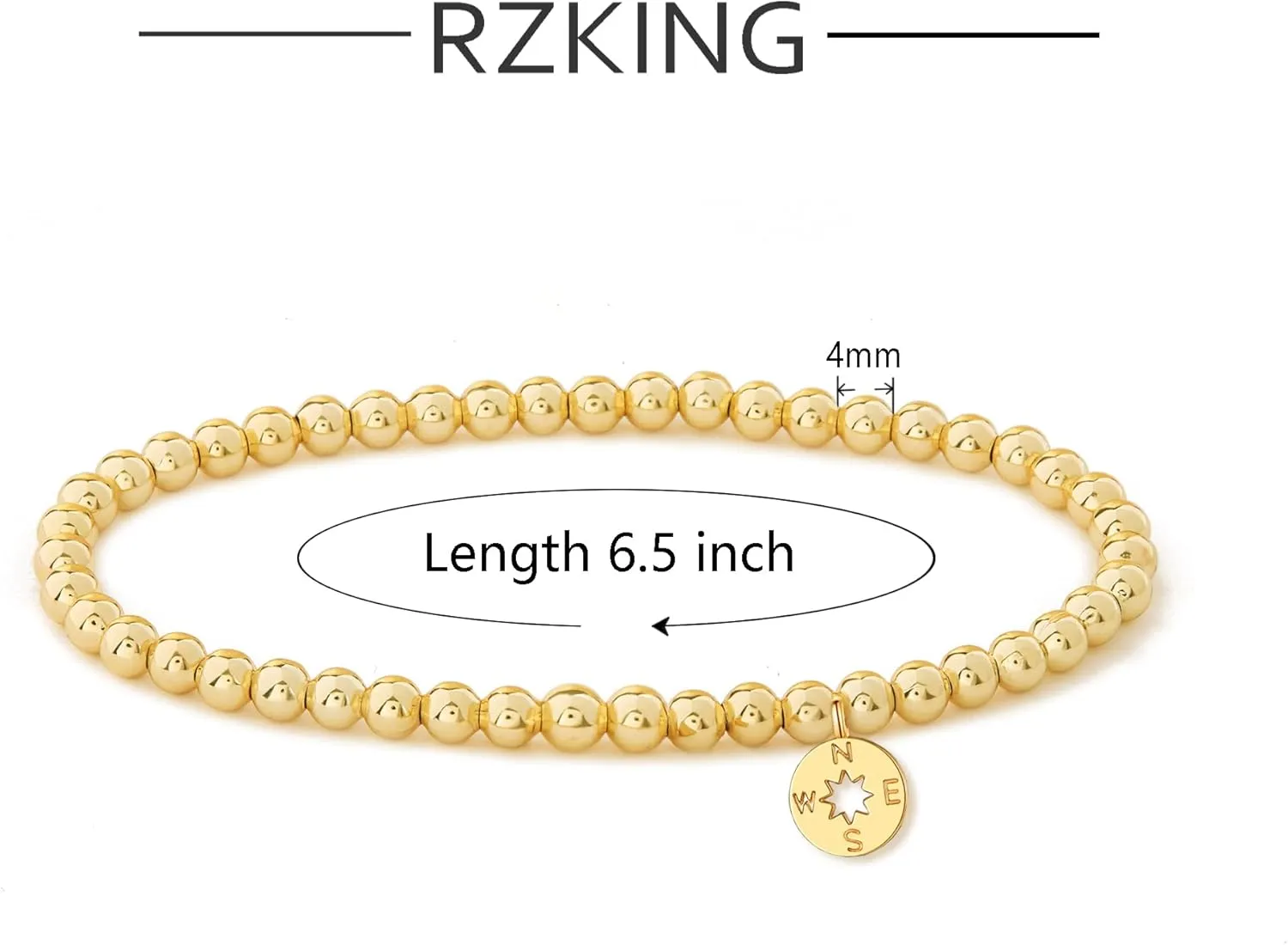 RZKING Gold Bracelets for Women, Evil Eye Butterfly Dragonfly Elephant Charm Bracelets for Women, Friendship Bracelets, Birthday, Retirement, Inspirational Gifts for Women