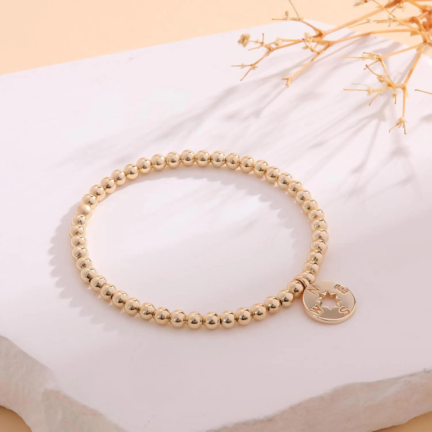 RZKING Gold Bracelets for Women, Evil Eye Butterfly Dragonfly Elephant Charm Bracelets for Women, Friendship Bracelets, Birthday, Retirement, Inspirational Gifts for Women