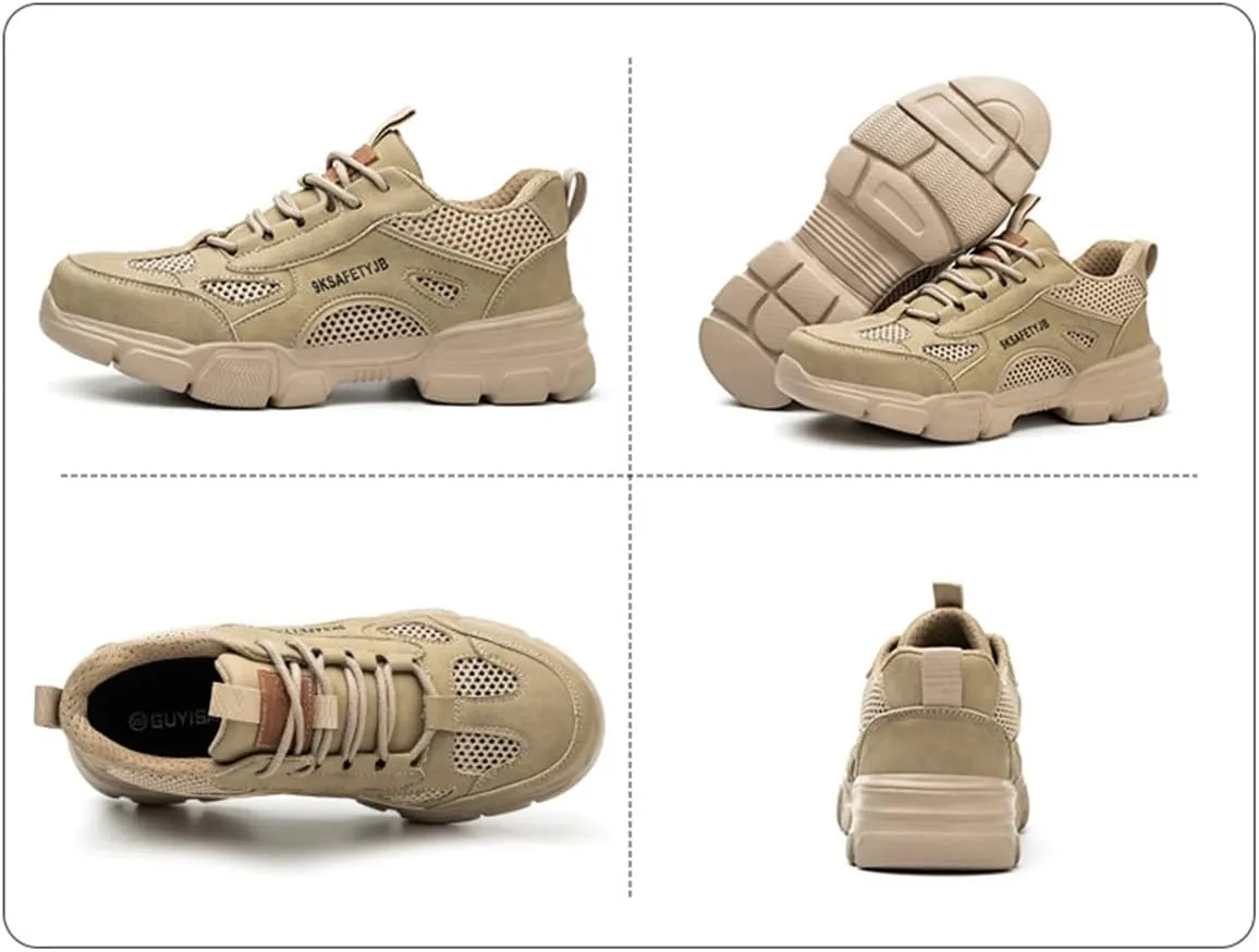 Safety Trainers Men Womens Steel Toe Cap Trainers Lightweight Comfortable Safety Shoes Work Trainers Non Slip & Breathable