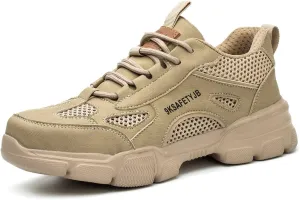 Safety Trainers Men Womens Steel Toe Cap Trainers Lightweight Comfortable Safety Shoes Work Trainers Non Slip & Breathable