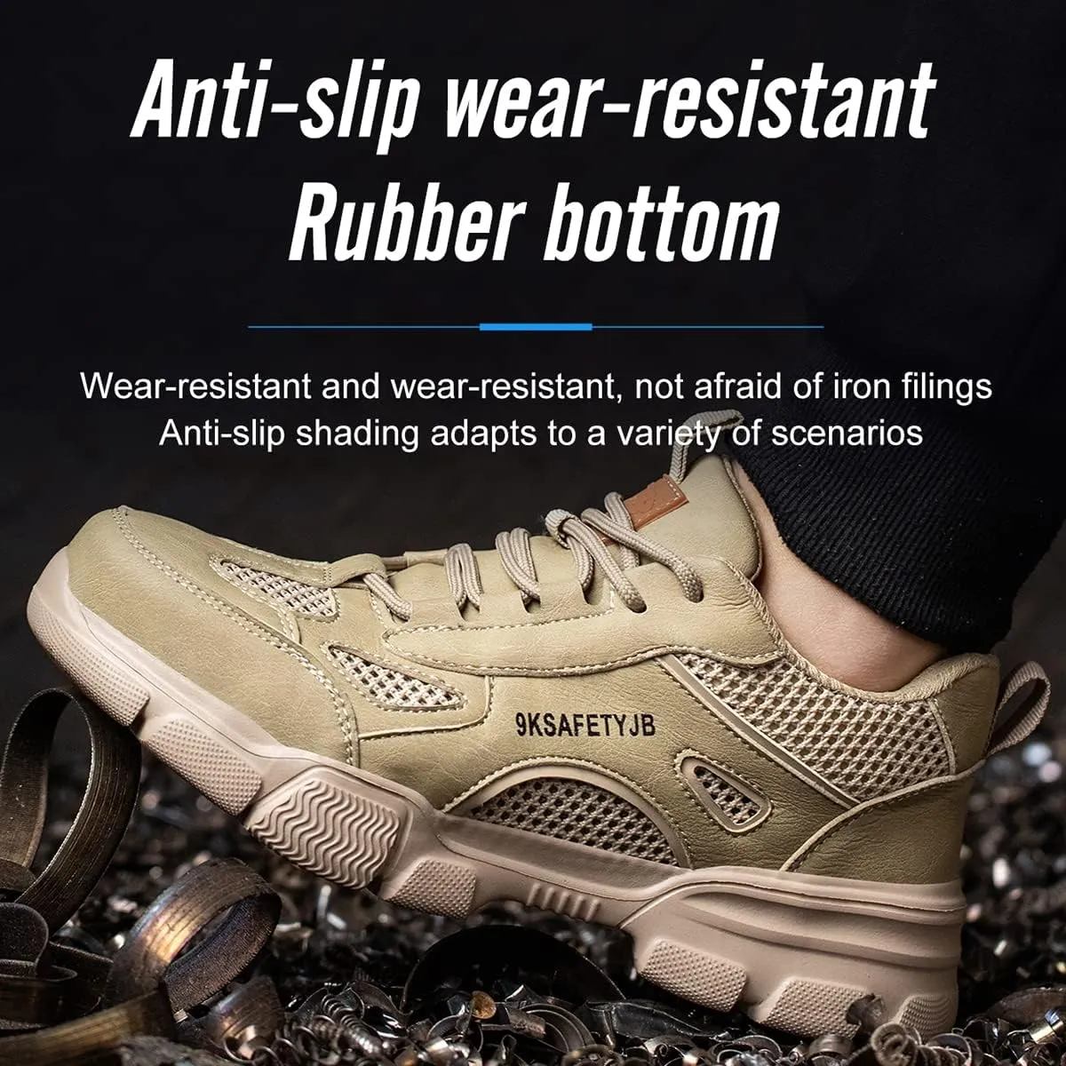 Safety Trainers Men Womens Steel Toe Cap Trainers Lightweight Comfortable Safety Shoes Work Trainers Non Slip & Breathable