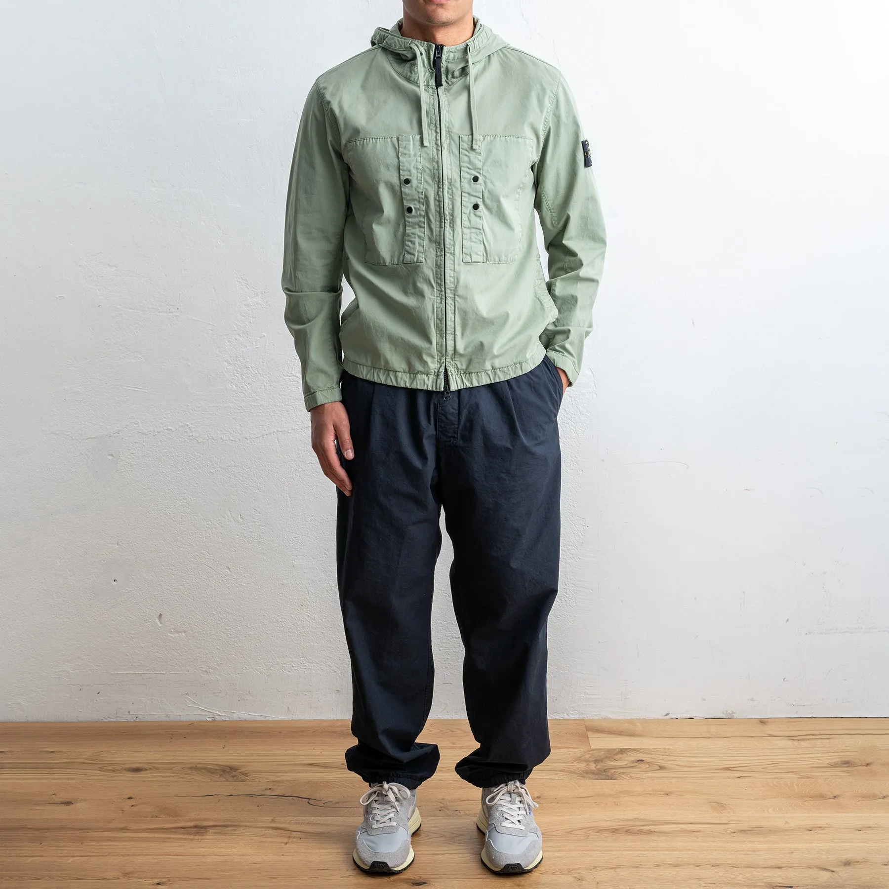Short Cotton Parka SAGE