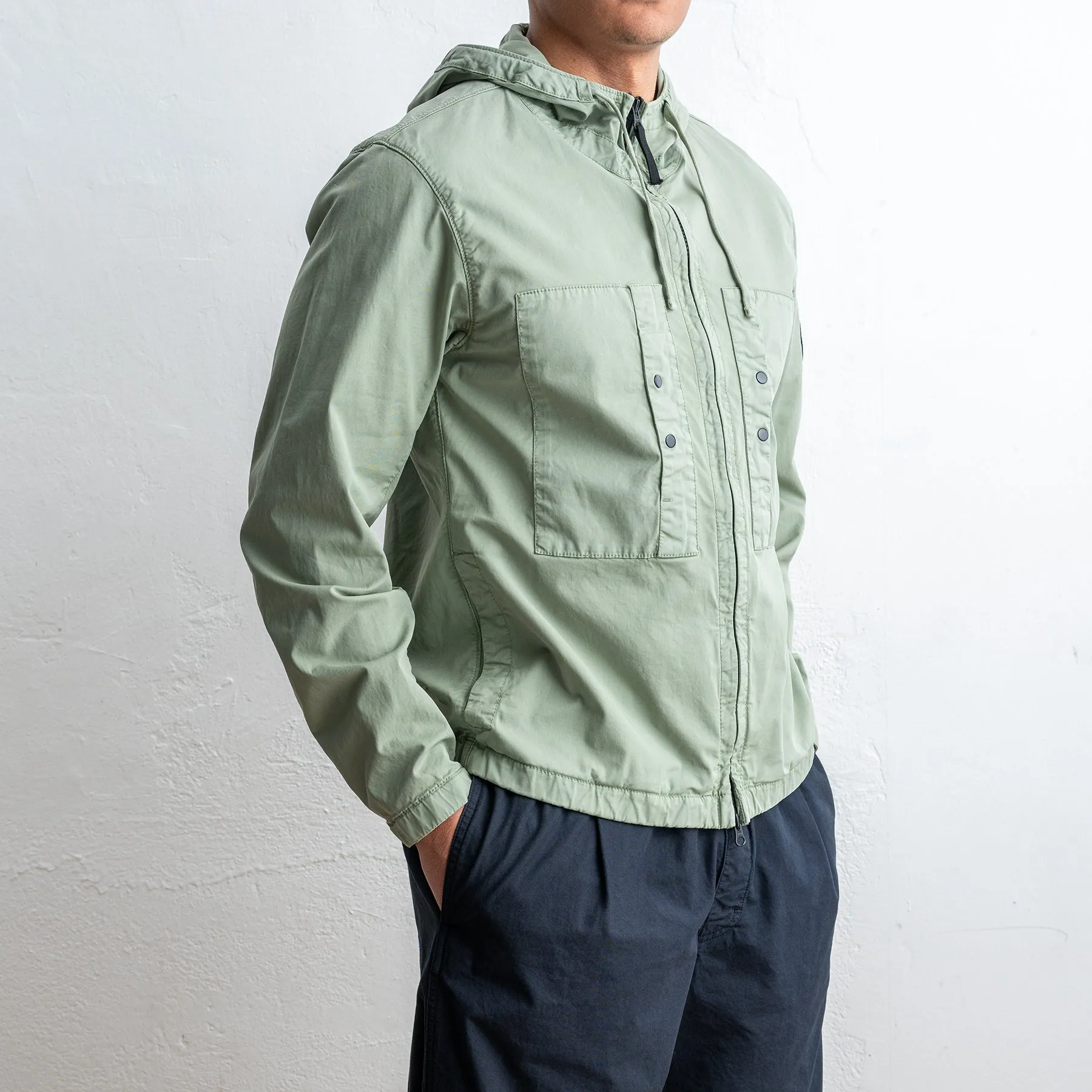 Short Cotton Parka SAGE
