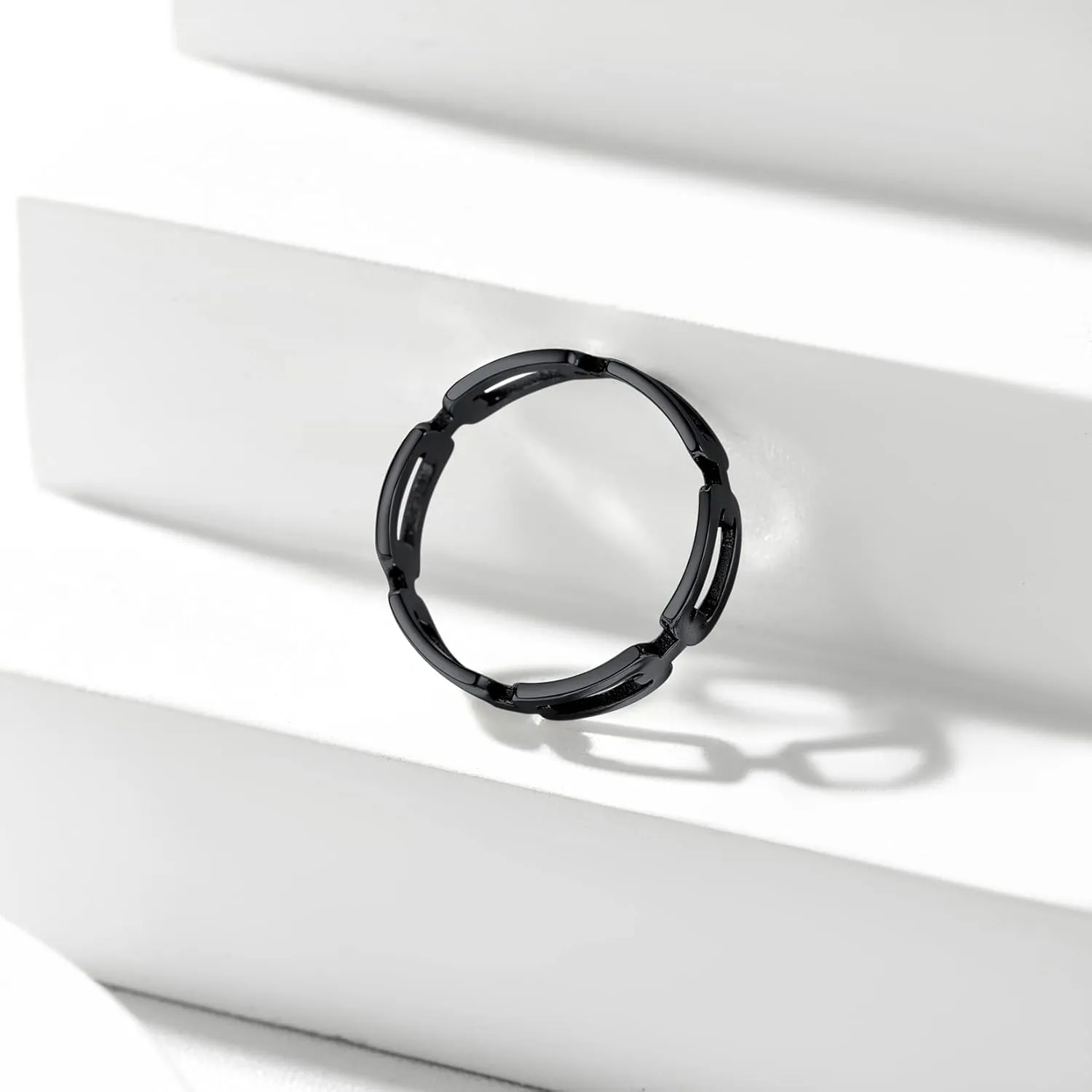 Silvora 925 Sterling Silver Cuban Link Rings, Wheat Chain Rings for Women Men Statement Stackable Jewelry for Men Size 6-13