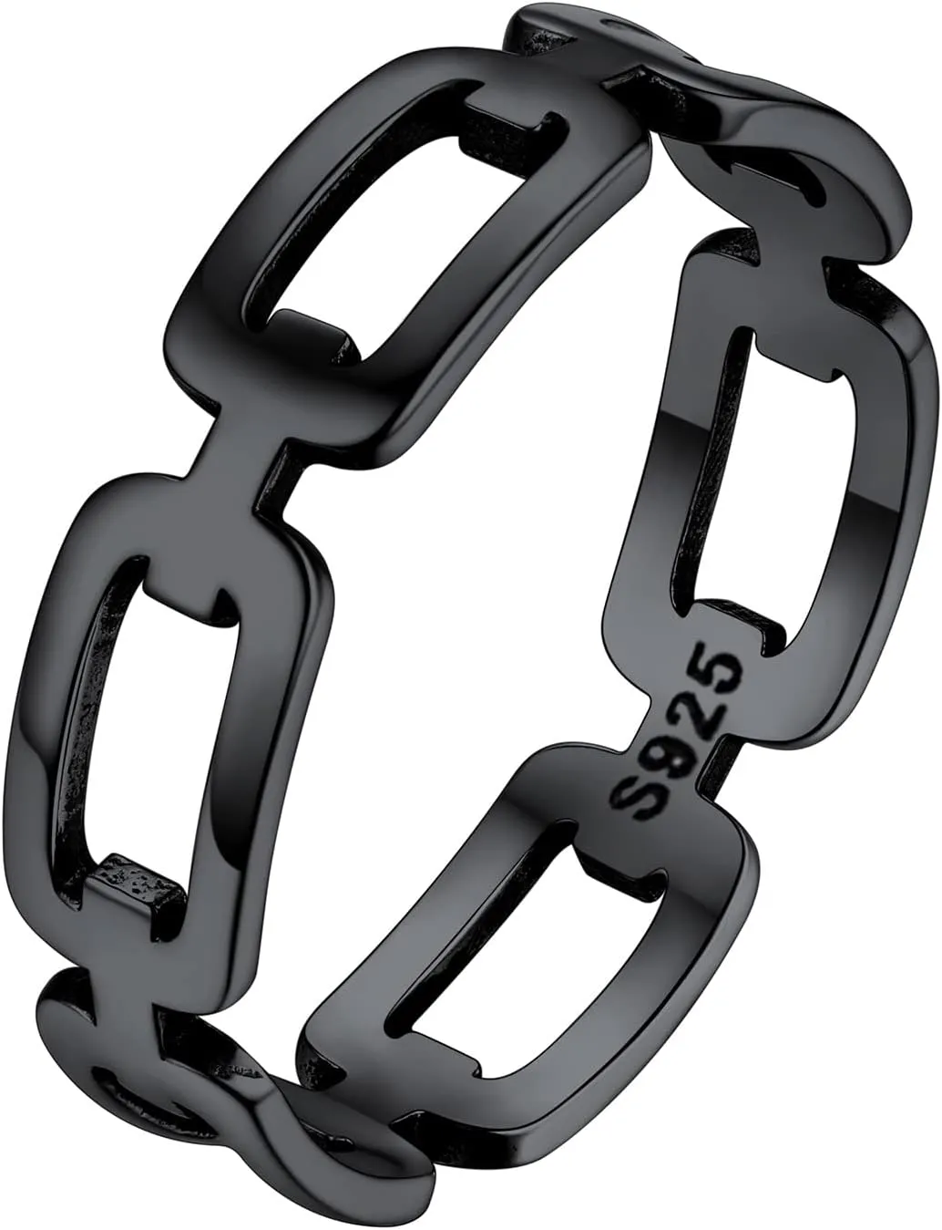Silvora 925 Sterling Silver Cuban Link Rings, Wheat Chain Rings for Women Men Statement Stackable Jewelry for Men Size 6-13