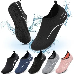 Sixspace Water Shoes for Women Men Aqua Socks Swim Shower Beach Barefoot Pool Quick-Dry Non Slip Lake Surf