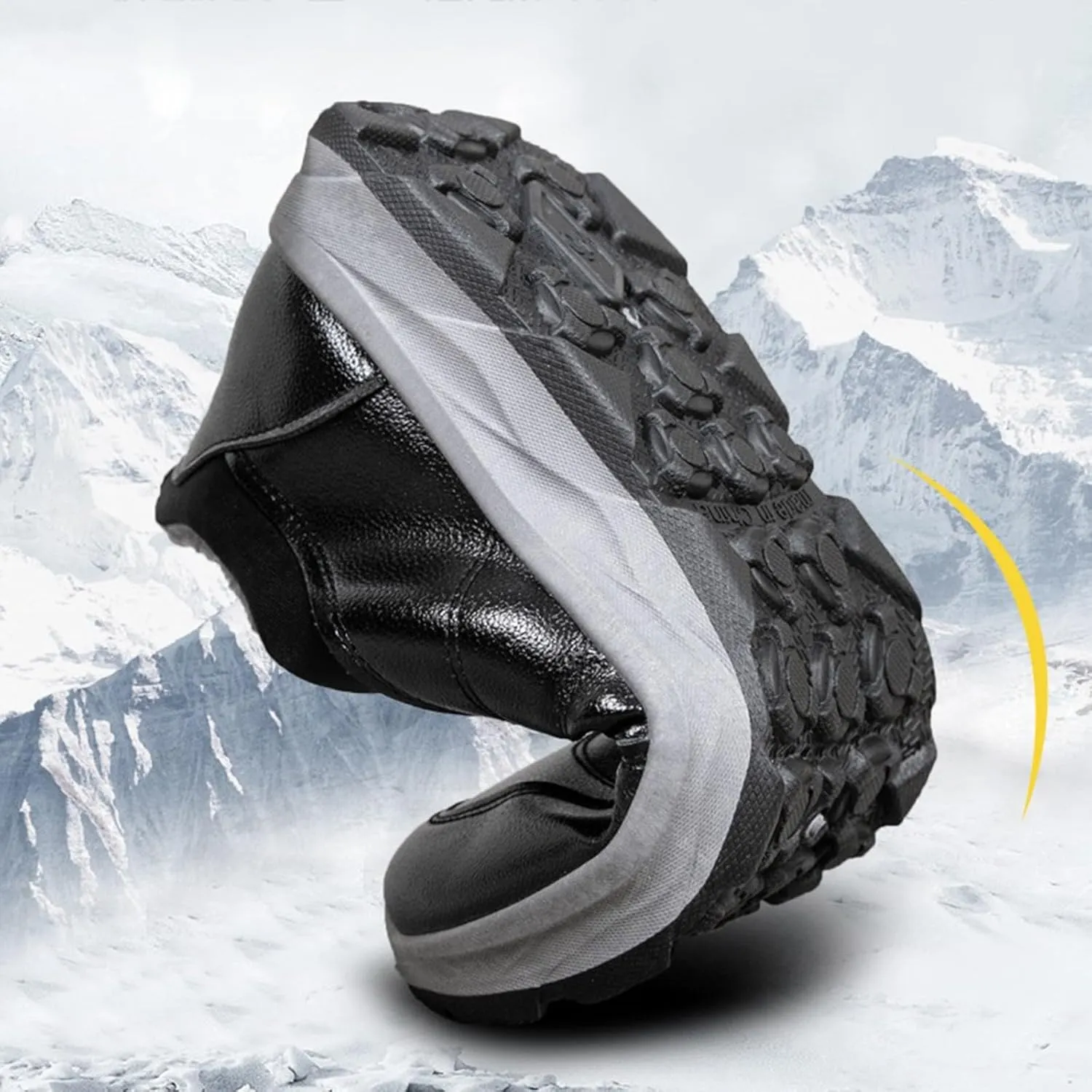 Snow Shoes For Men Non-Slip Plush Lined Walking Sneaker Pull-on Hiking Boots Women aterproof Women Casual Shoes