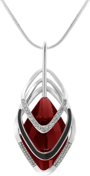 Solid Long Sweater Necklaces for Women Elegant Triple Stack Cubic Zirconia Pendant Rhombic Rhinestone Pendant Y Necklaces Fashion Jewelry