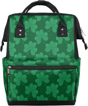 St. Patrick's Day Women Diaper Bag Tote Large Capacity Waterproof with Adjustable Shoulder Strap and Pram Straps Mommy Bag for Hospital Beach Weekender Travel