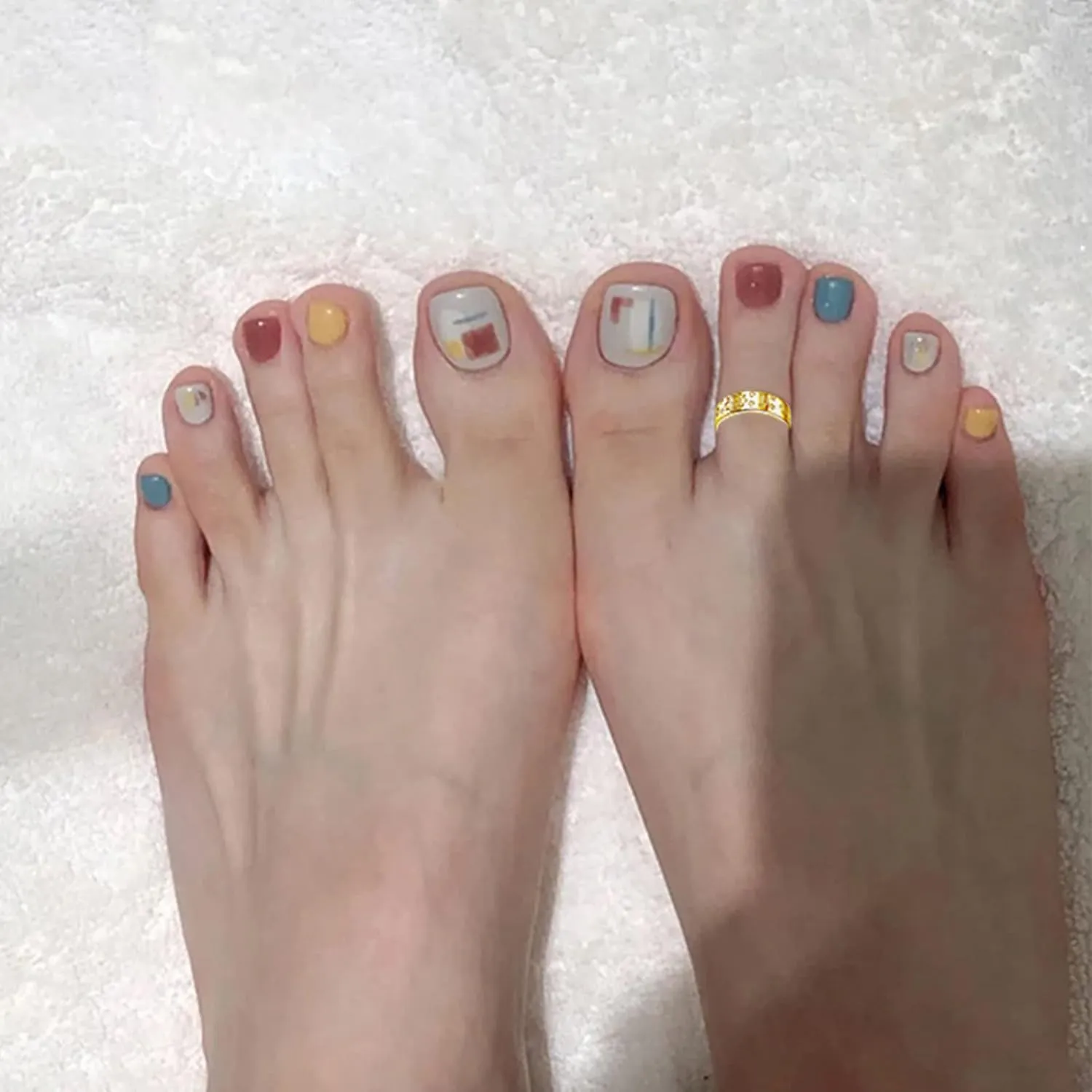 Staligue 20pcs Adjustable Toe Rings Set for Women Fingers Joint Tail Summer Beach Arrow Flower Open Rings Foot Jewelry