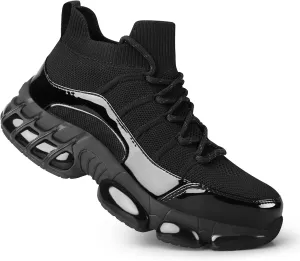 Steel Toe Shoes for Women Comfortable Non Slip Safety Work Shoes Air Cushion Sneakers Indestructible Industrial Construction Footwear