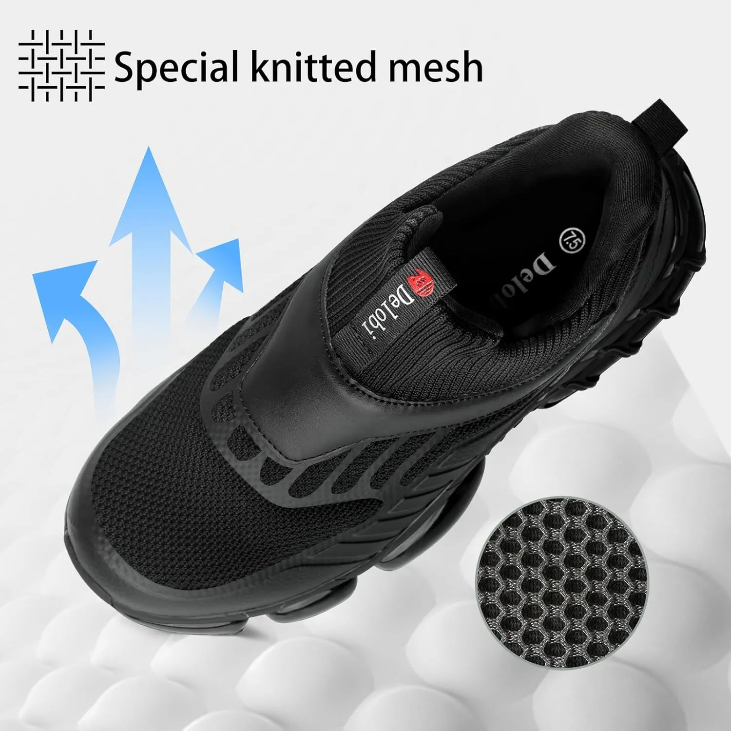 Steel Toe Shoes for Women Comfortable Non Slip Safety Work Shoes Air Cushion Sneakers Indestructible Industrial Construction Footwear