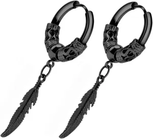 Stylish Hoop Earrings Minimalist Dangle Earrings for Women Men Fashion Jewelry Pair