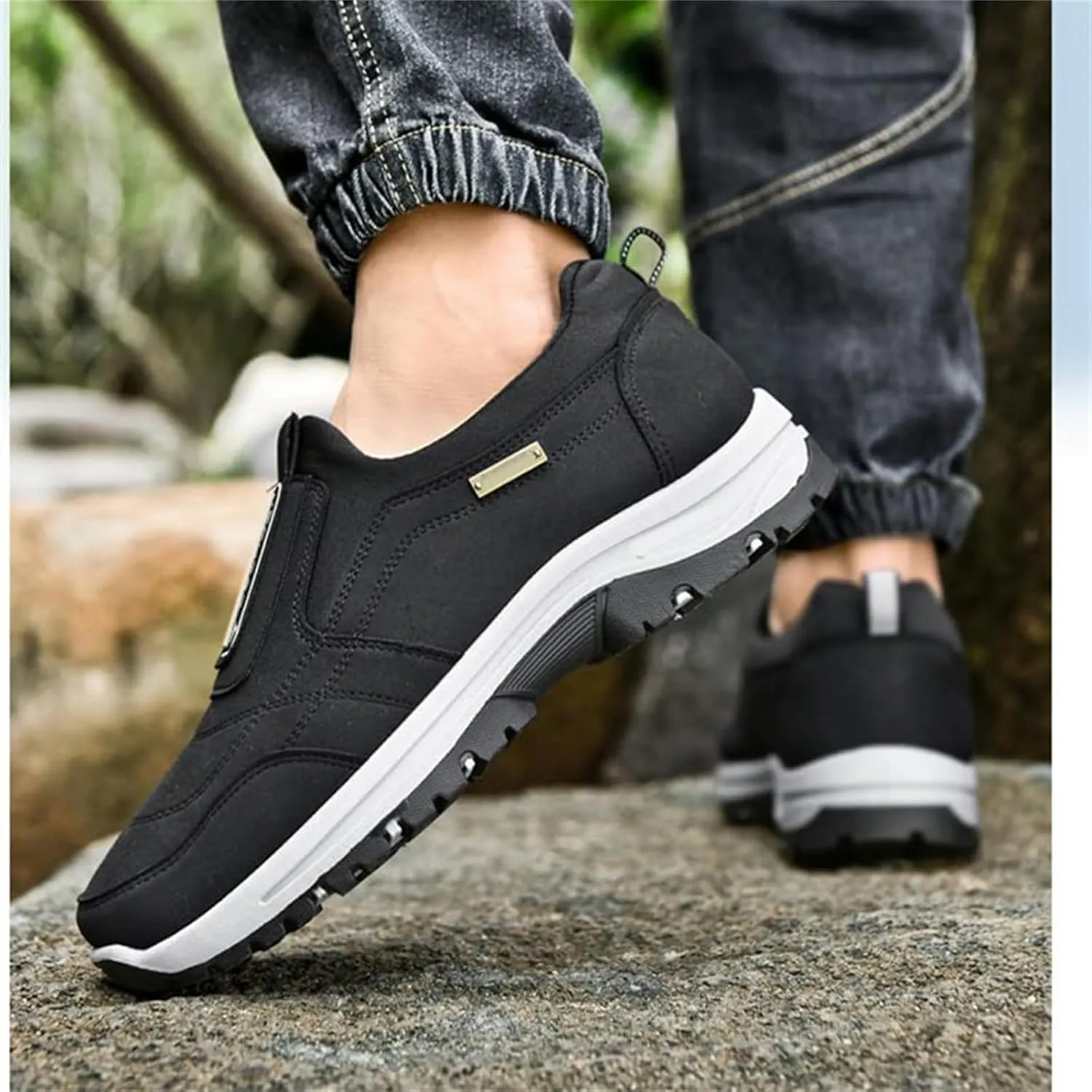 Teresad Shoes Men, Men's Comfortable Waterproof Orthopedic Walking Shoes