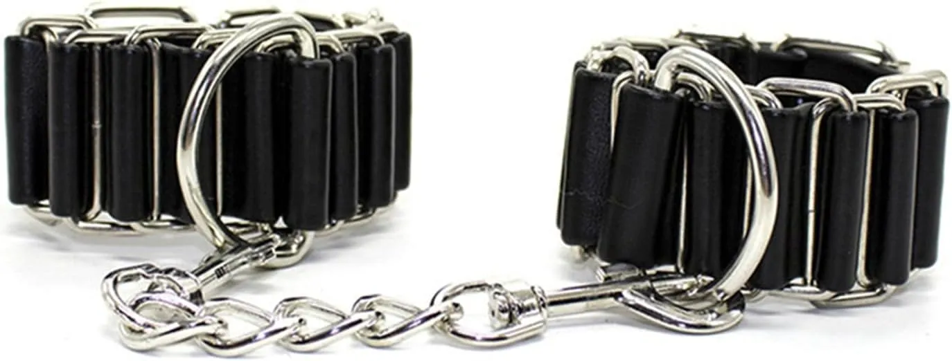 Upgrade Your Style with Woven Molding Leather Bracelets anklets - Metal Chain Hook and Adjustable Pin Buckle Included