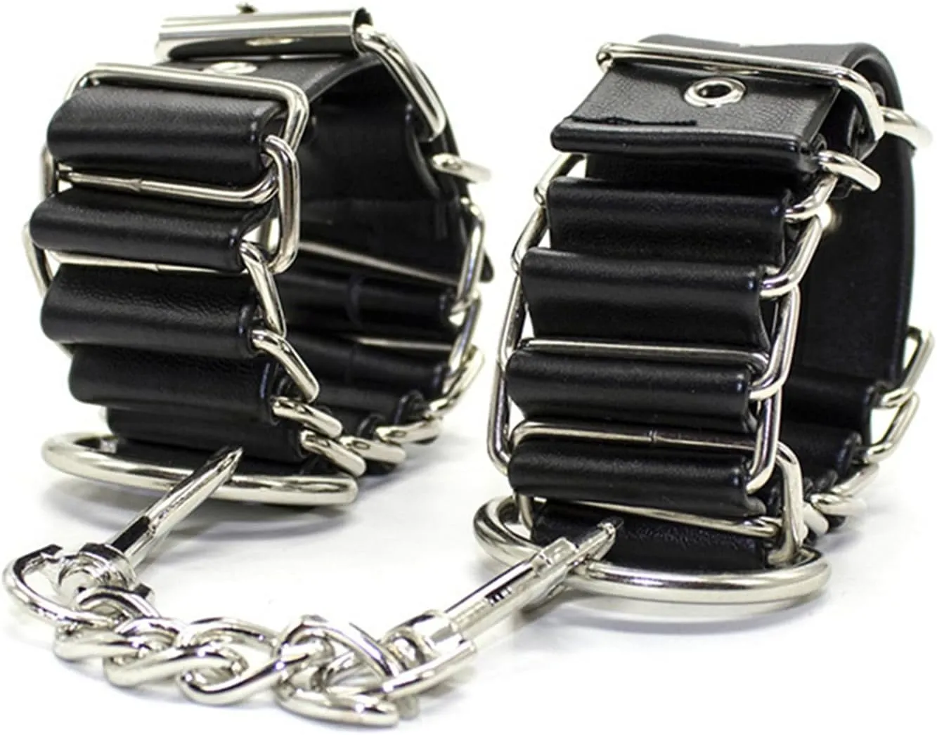 Upgrade Your Style with Woven Molding Leather Bracelets anklets - Metal Chain Hook and Adjustable Pin Buckle Included