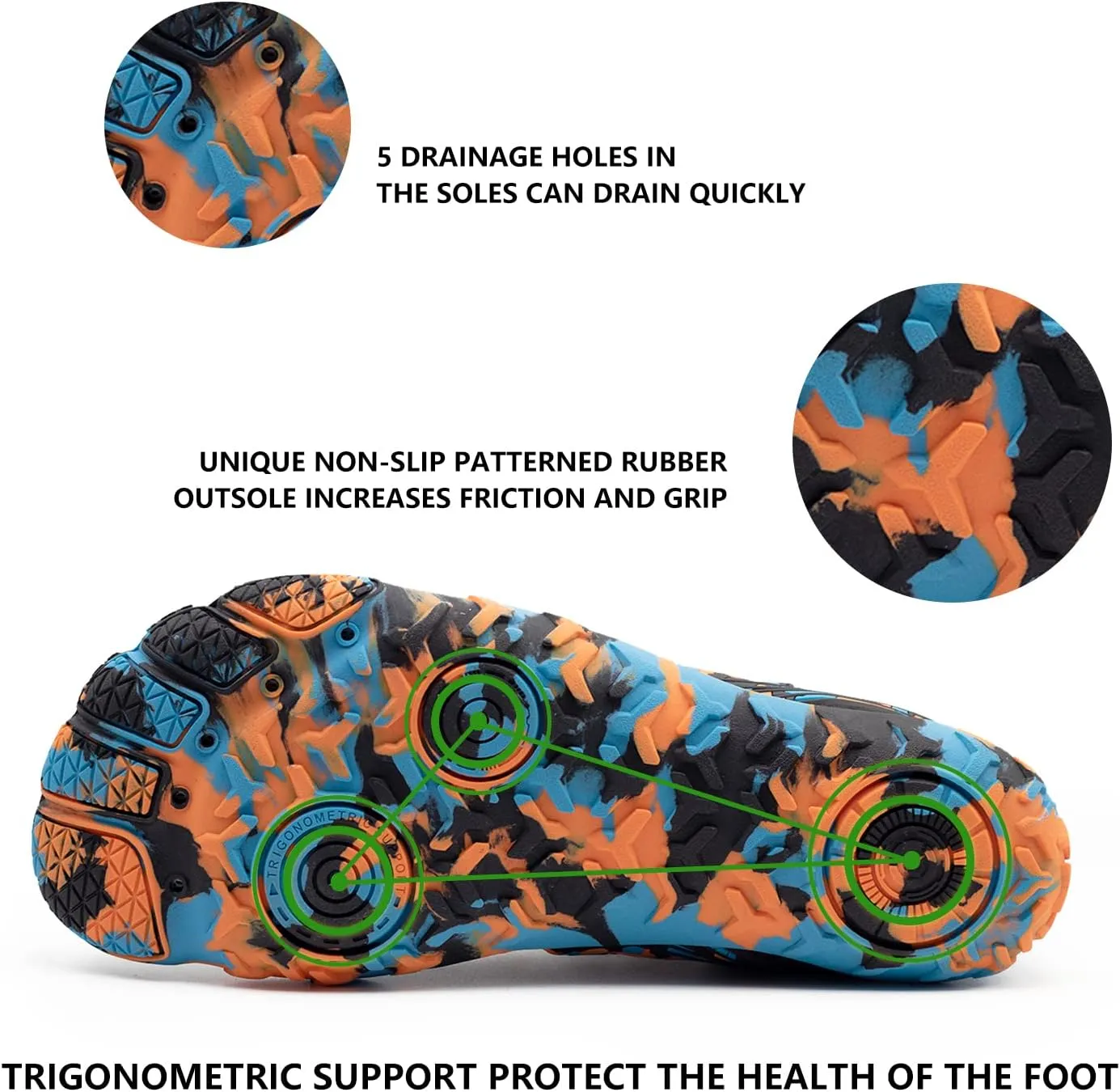 Valennia Mens Womens Water Shoes Quick Dry Barefoot Swimming Beach Outdoor Hike Sports Athletic Aqua Shoes for Diving Boating Surfing