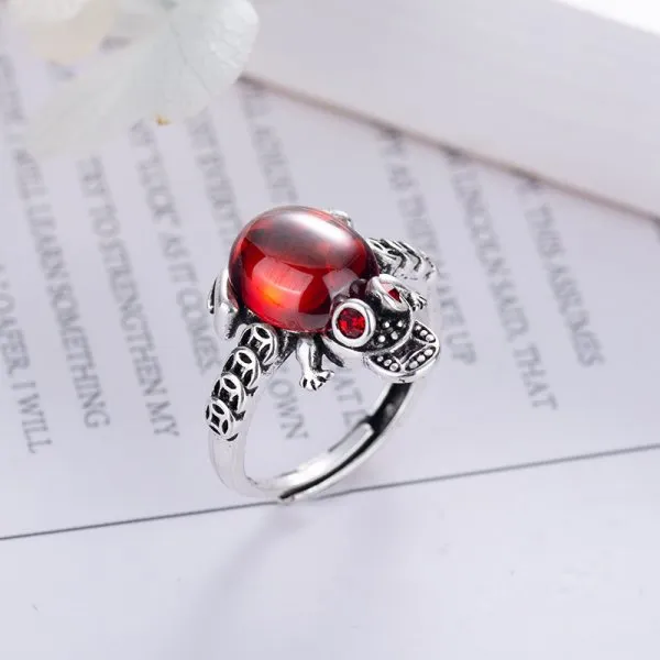 Vintage Lucky Koi Fish Cyprinoid Open Ring