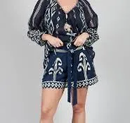 Wanda Tie Front Shorts -  Ecru