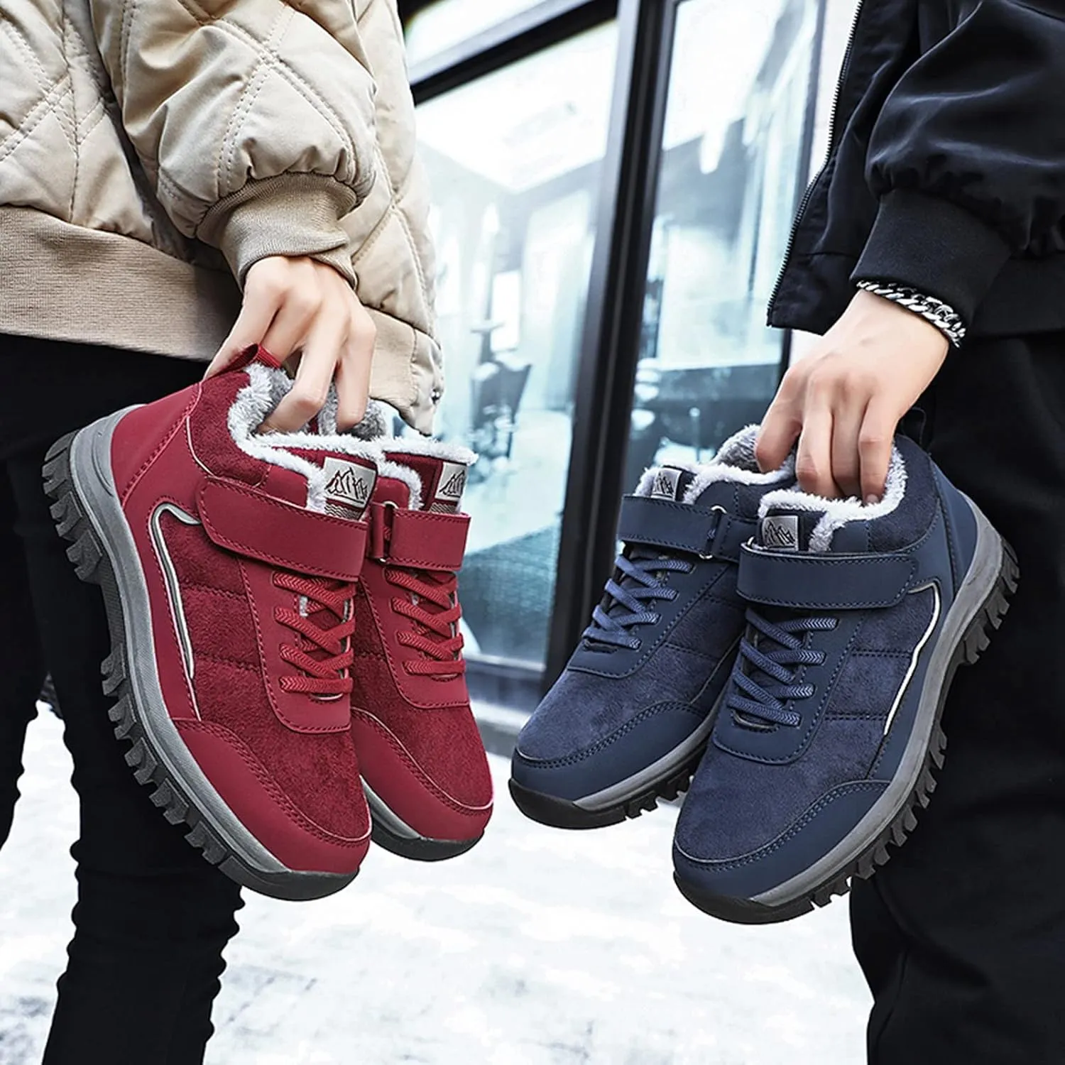 Winter Boots for Women Cute Women's Waterproof Boots Wide Width Ankle Snow Boots Womens Size 9 Womens Snow Shoes Waterproof Botas Para Invierno Mujer De Tacon