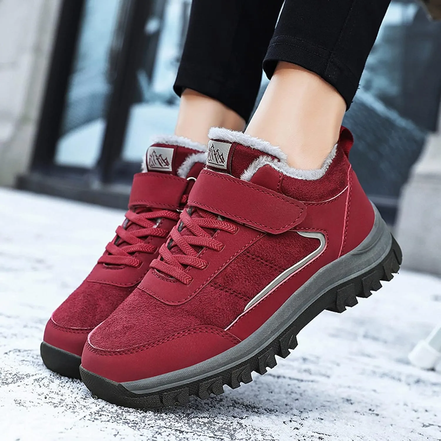 Winter Boots for Women Cute Women's Waterproof Boots Wide Width Ankle Snow Boots Womens Size 9 Womens Snow Shoes Waterproof Botas Para Invierno Mujer De Tacon