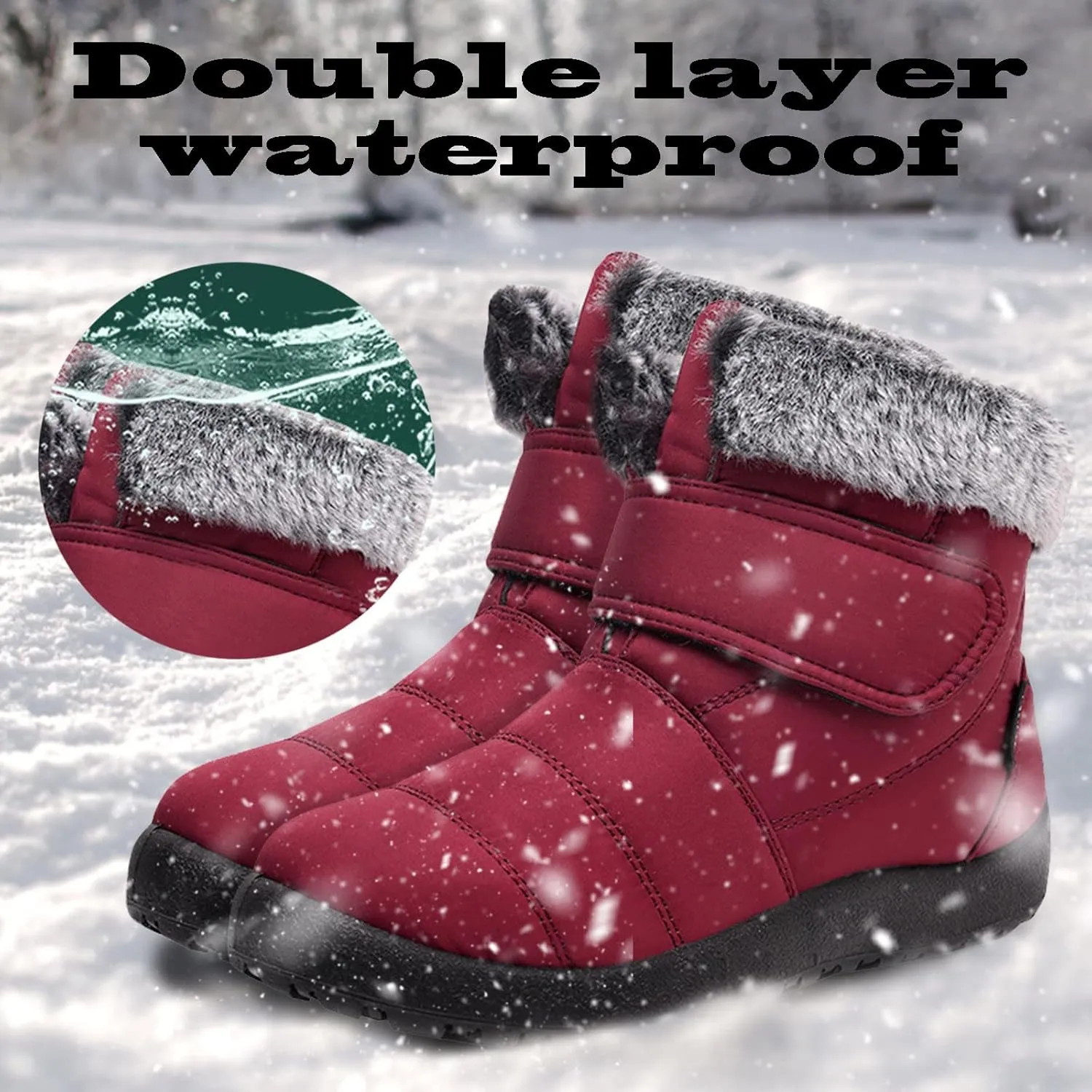 Winter Snow Boots for Women 2023 Trendy Womens Size 7 Winter Boots Pink Cute Winter Boots Women Size 8 Slip on Women Boots Winter Ankle Winter Boot for Women 2023 Trendy