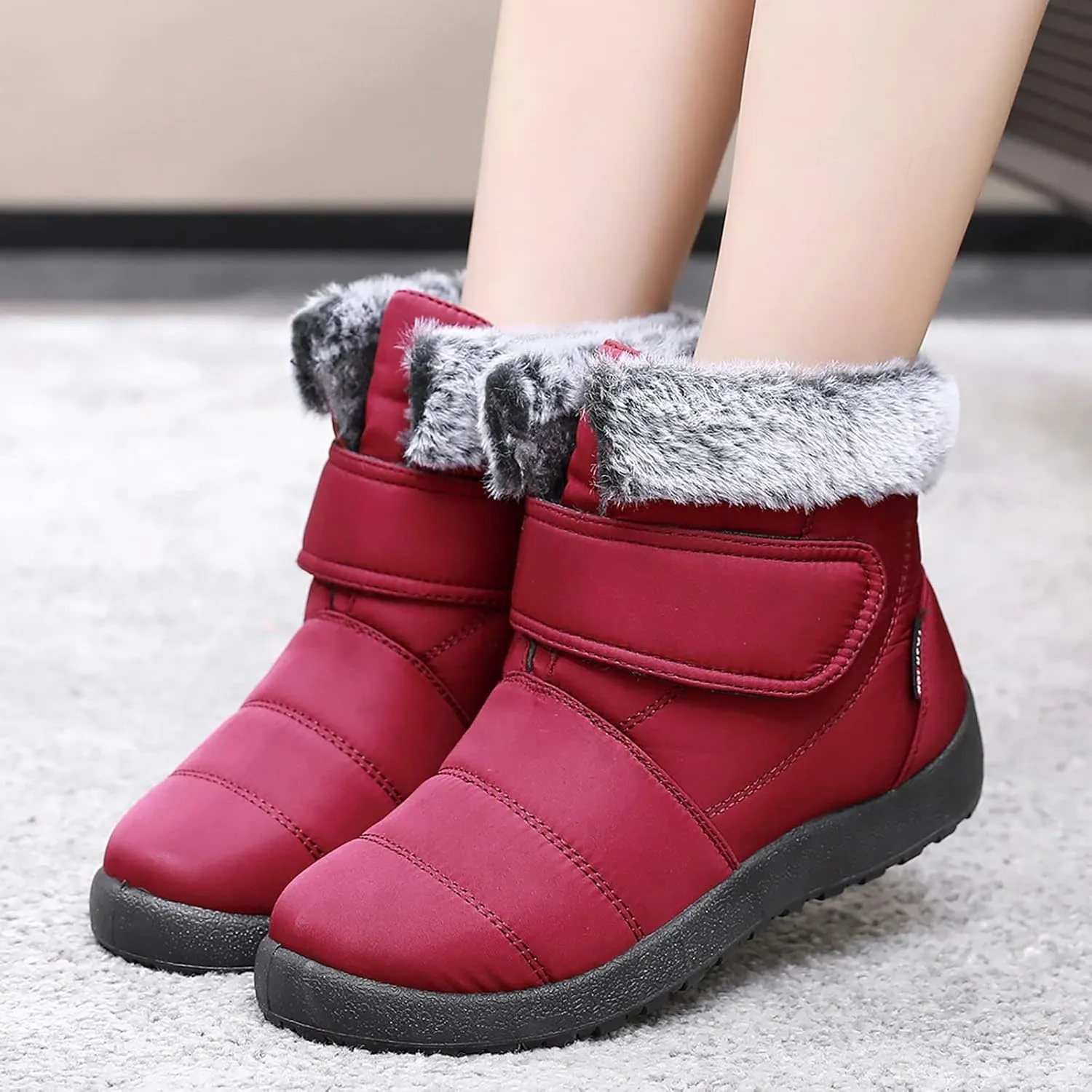 Winter Snow Boots for Women 2023 Trendy Womens Size 7 Winter Boots Pink Cute Winter Boots Women Size 8 Slip on Women Boots Winter Ankle Winter Boot for Women 2023 Trendy