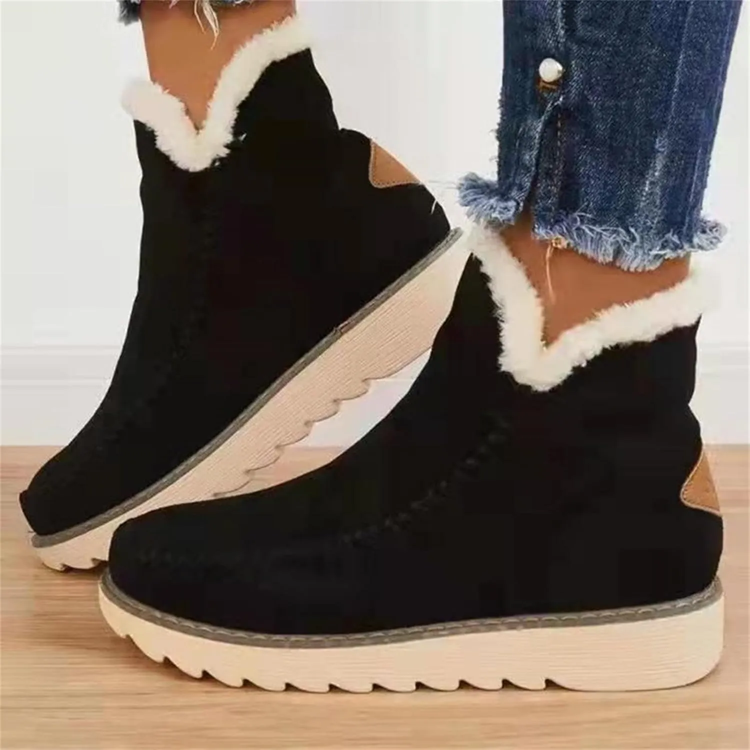 Winter Tall Boots for Women 2023 Trendy Womens Snow Boots Ankle Winter Boots Women Size 8 Knee High Winter Boots for Women Wide Width Botas De Invierno De Mujeres Peludas
