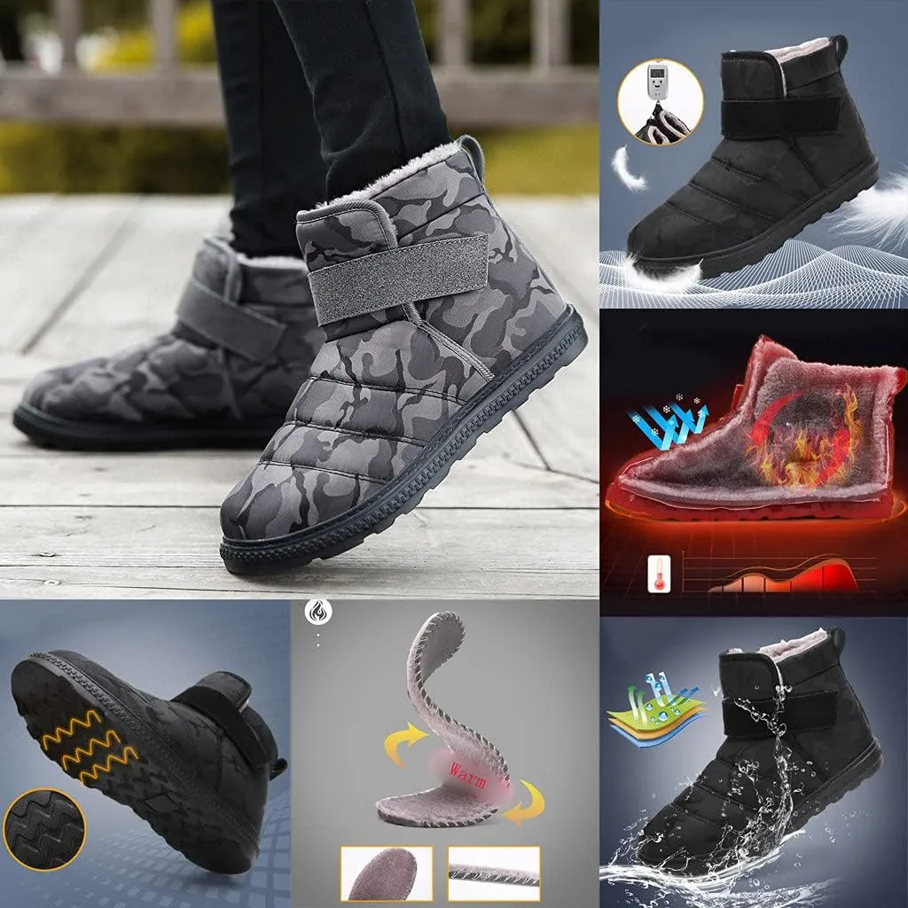 Women Snow Boots Waterproof Anti-slip Winter Boots Classic Fully Fur Booties Lightweight Slip on Ankle Boots Outdoor Sneakers Winter Shoes