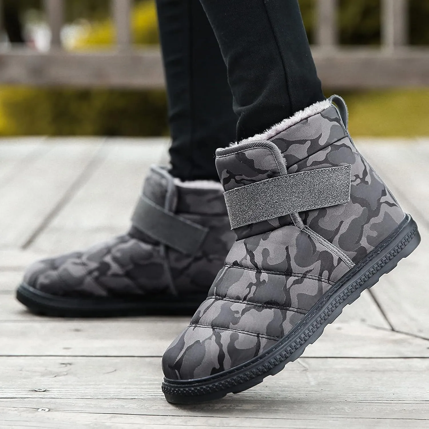 Women Snow Boots Waterproof Anti-slip Winter Boots Classic Fully Fur Booties Lightweight Slip on Ankle Boots Outdoor Sneakers Winter Shoes