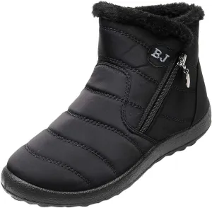 Women Snow Boots Waterproof Winter Boots Non Slip Fur Lined Booties Casual Slip on Ankle Boots Comfortable Winter Shoes Trekking Shoes