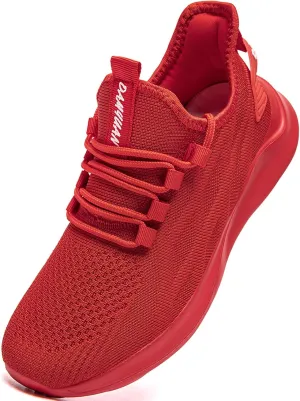 Women Tennis Running Shoes Walking Slip on Summer Gym Workout Athletic Comfortable Sneakers Black