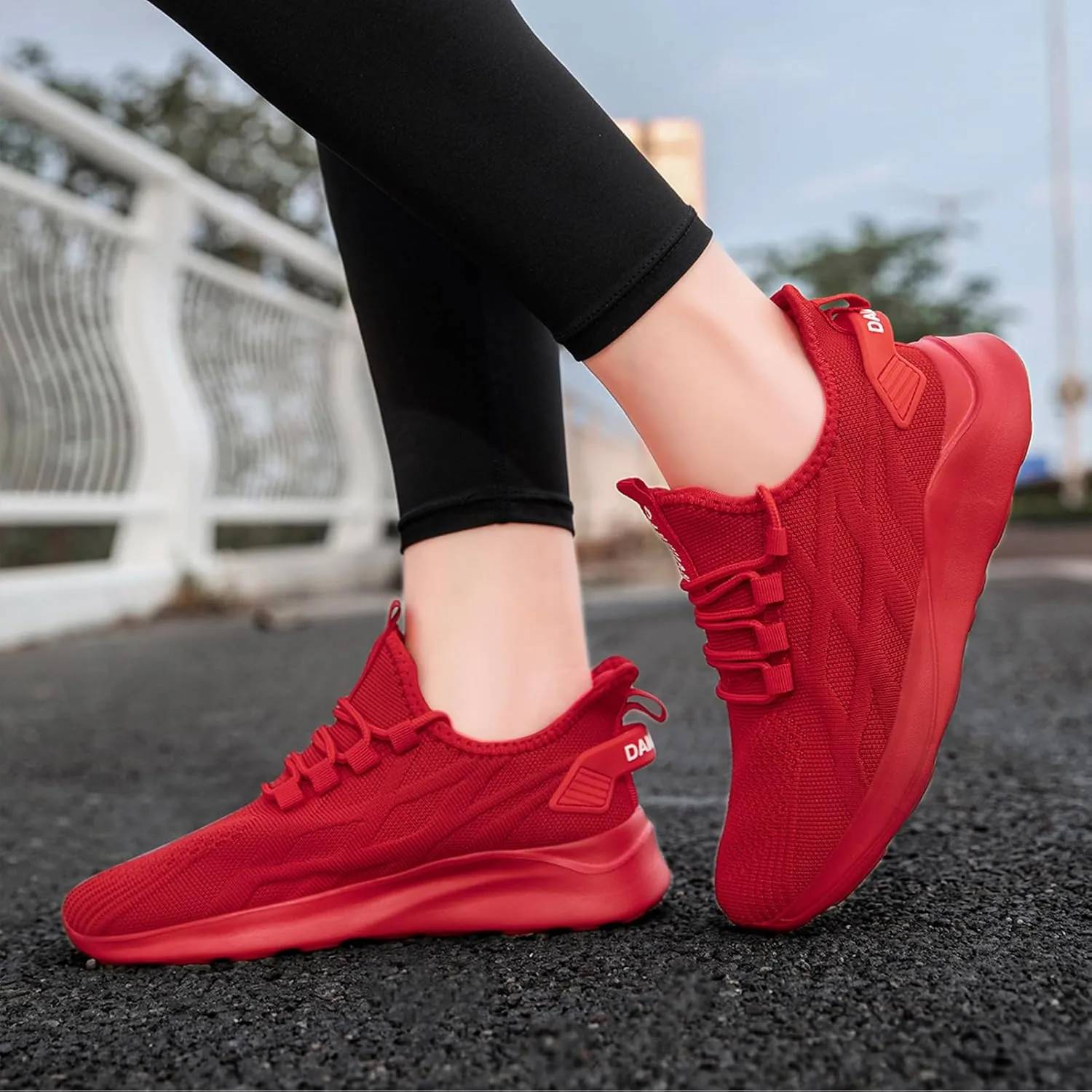 Women Tennis Running Shoes Walking Slip on Summer Gym Workout Athletic Comfortable Sneakers Black