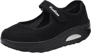 Women's Air Walking Shoes Orthopedic Diabetic Breathable with Arch Support Sneakers Casual Platform Mesh Sandals