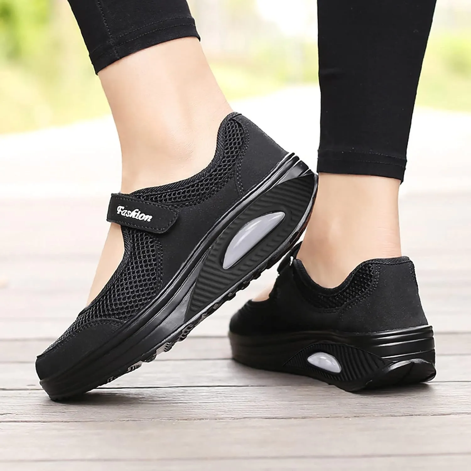 Women's Air Walking Shoes Orthopedic Diabetic Breathable with Arch Support Sneakers Casual Platform Mesh Sandals