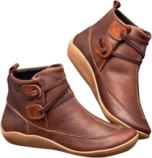 Women's Ankle Boots & Booties Ankle Booties for Women Flat Ankle Boots for Women Boot Shoes for Women Fashion Round Toe Side Zipper Pointd Toe Suede
