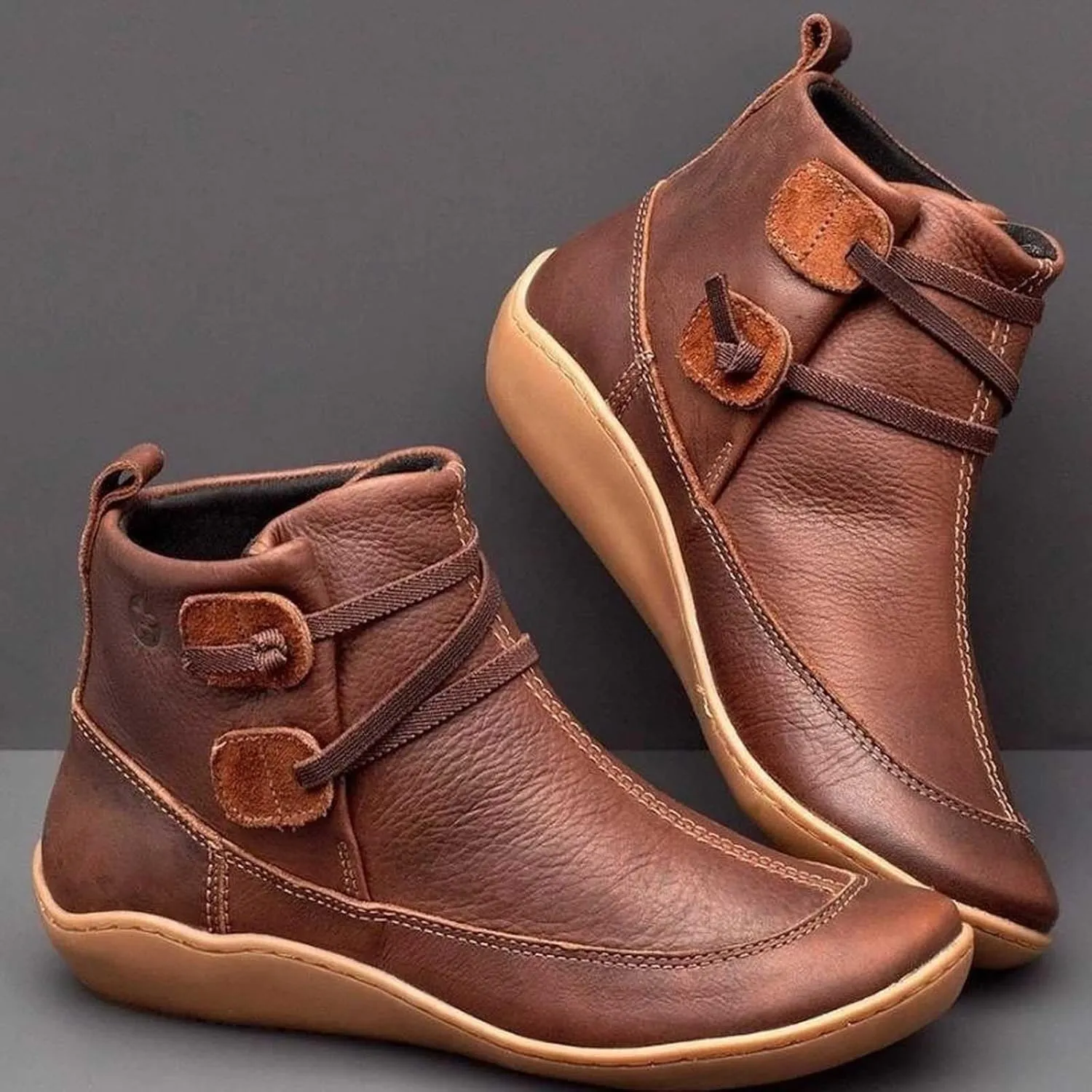 Women's Ankle Boots & Booties Ankle Booties for Women Flat Ankle Boots for Women Boot Shoes for Women Fashion Round Toe Side Zipper Pointd Toe Suede