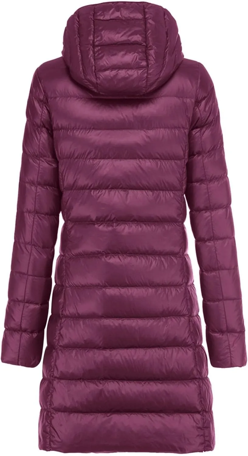 Women's Jacket Women Warm Lightweight Hoodless Windproof Winter Coat With Recycled Insulation Winter Lightweight