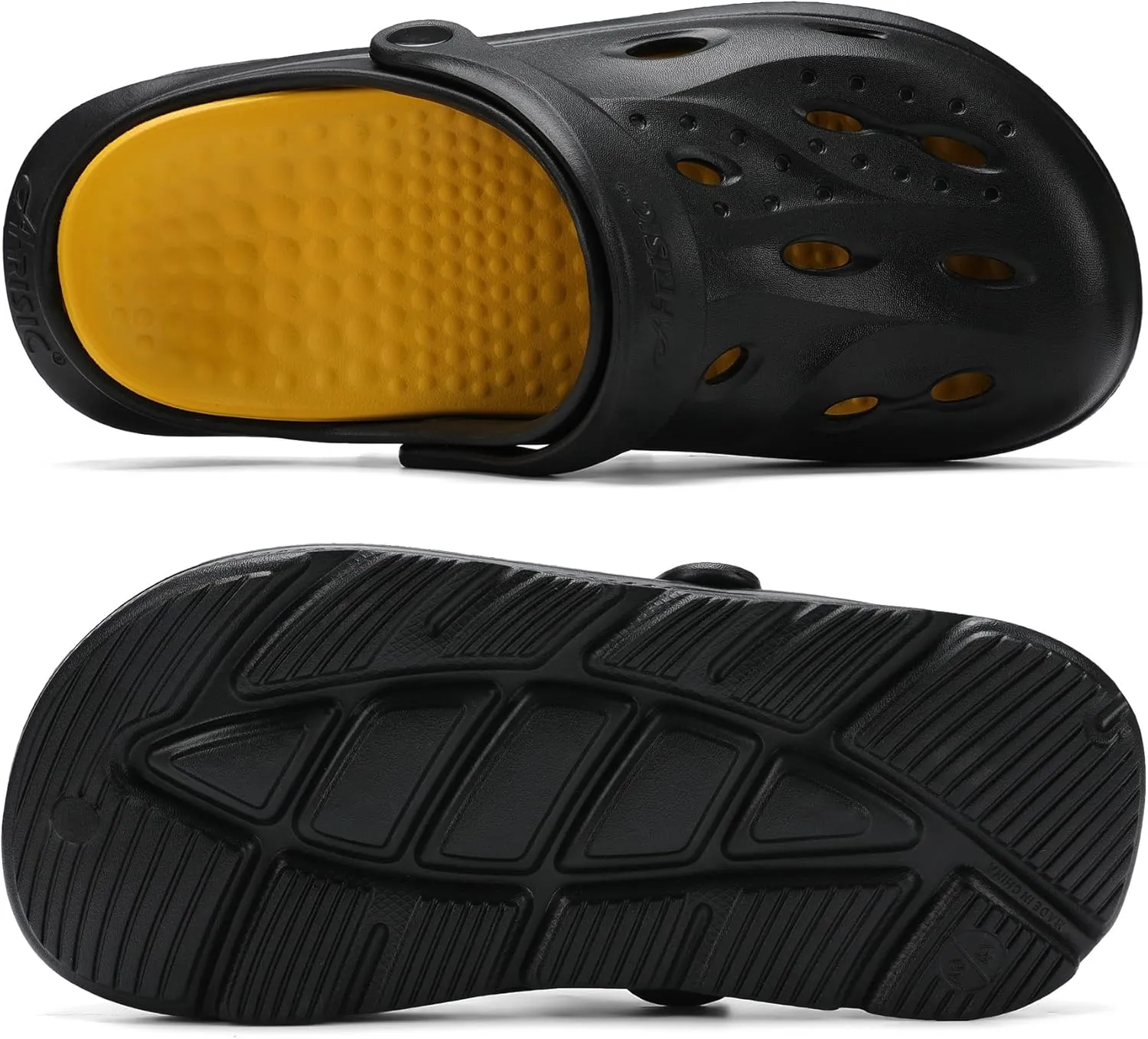Womens Mens Arch Support Clogs Slip-on Garden Shoes Cushion Plantar Fasciitis Sandals Non-Slip Beach Slippers with Removable Insoles Outdoor Indoor