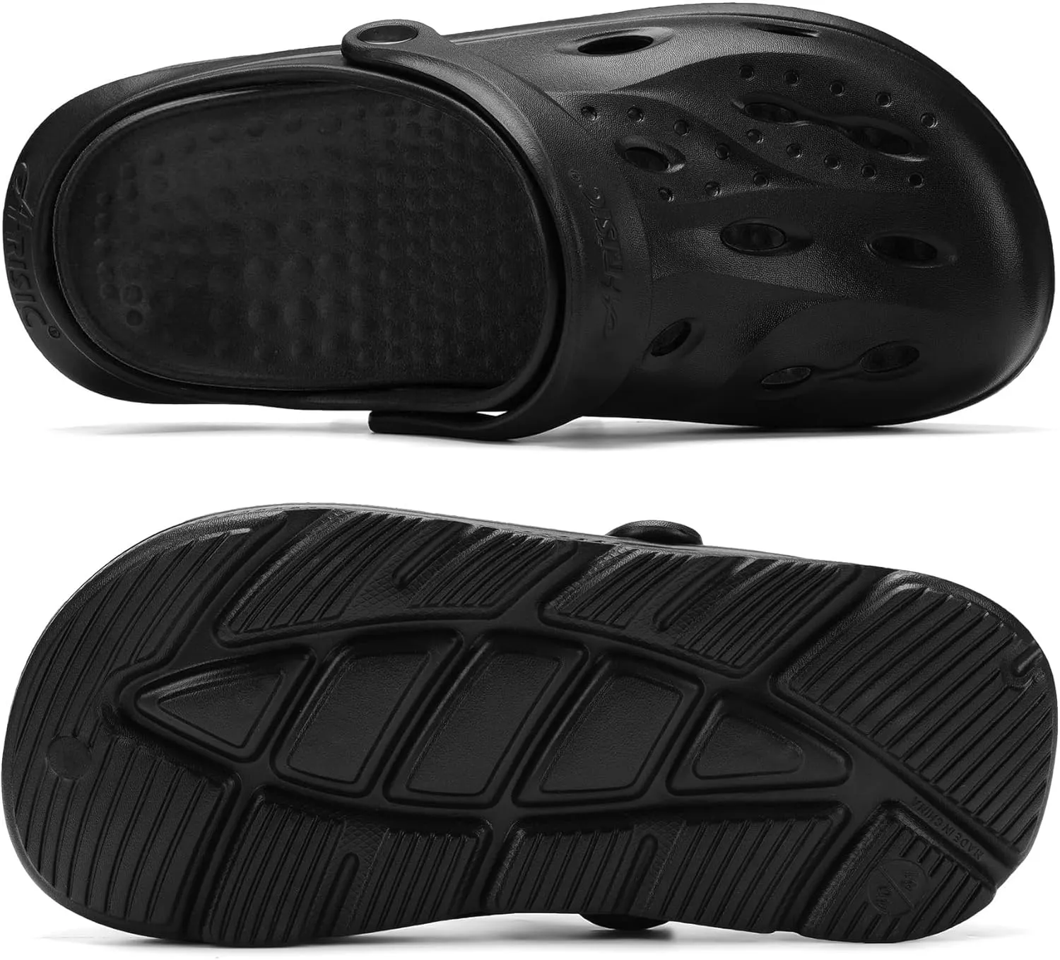 Womens Mens Arch Support Clogs Slip-on Garden Shoes Cushion Plantar Fasciitis Sandals Non-Slip Beach Slippers with Removable Insoles Outdoor Indoor
