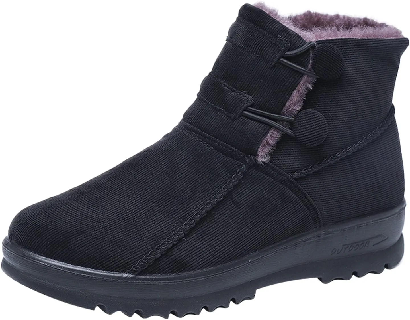 Womens Snow Boots Size 9 Wide Botas Para Mujer De Invierno Confort Waterproof Snow Boots for Women Pink Fur Boots Womens Tennis Shoes for Snow Walking Early Prime of Day Deals